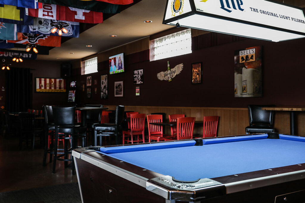 Pool Table and Dining Room